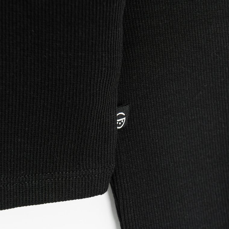 Cool Club, Bluza cu maneca lunga pentru fete, din tricot striat, negru