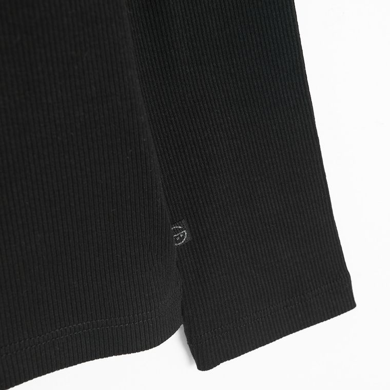 Cool Club, Bluza cu maneca lunga pentru fete, din tricot striat, negru