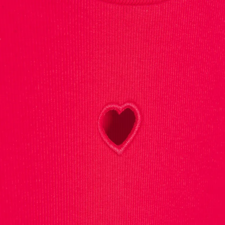 Cool Club, Bluza cu maneca lunga pentru fete, din tricot striat, rosu