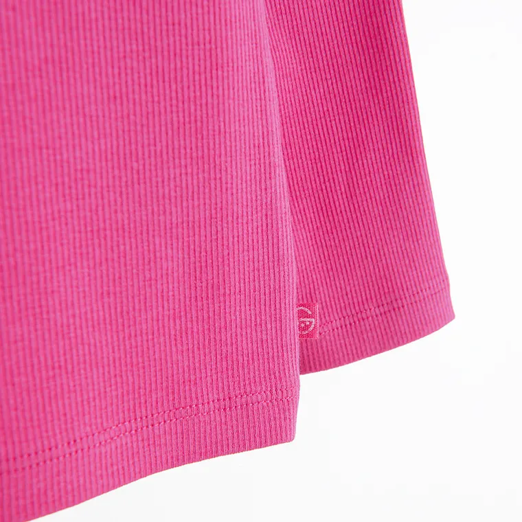 Cool Club, Bluza cu maneca lunga pentru fete, din tricot striat, roz