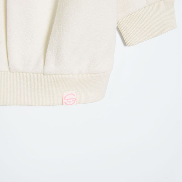 Cool Club, Bluza cu maneca lunga pentru fete, ecru