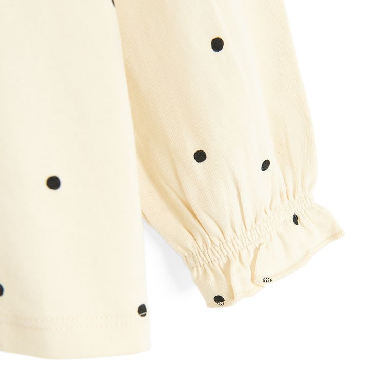 Cool Club, Bluza cu maneca lunga pentru fete, ecru