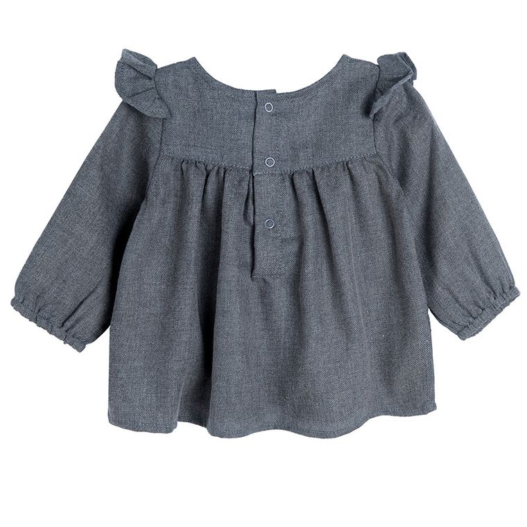 Cool Club, Bluza cu maneca lunga pentru fete, gri, imprimeu fluturi