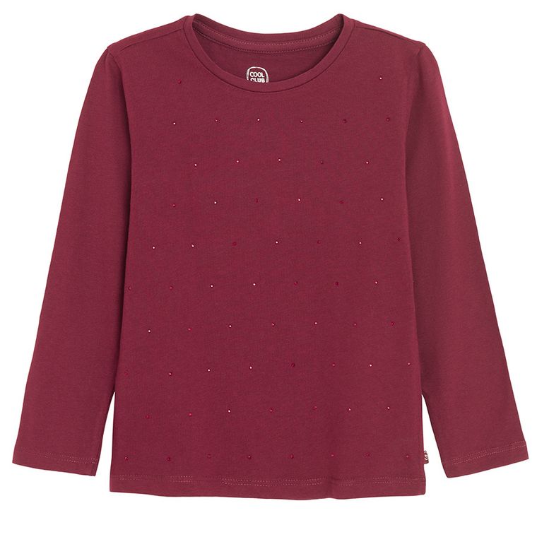 Cool Club, Bluza cu maneca lunga pentru fete, mix, set, 3 buc.