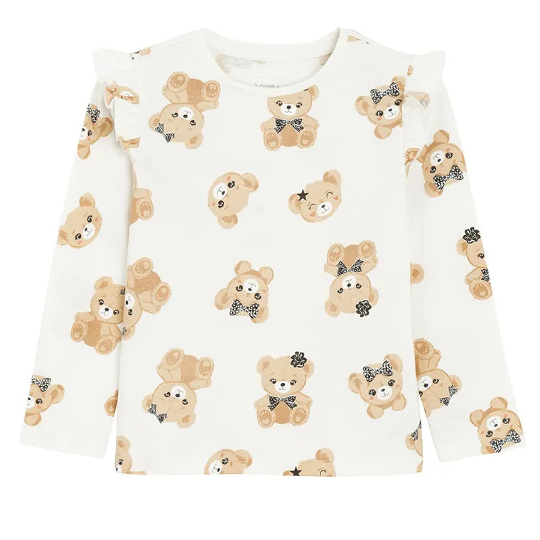 Cool Club, Bluza cu maneca lunga pentru fete, mix, set, 3 buc.