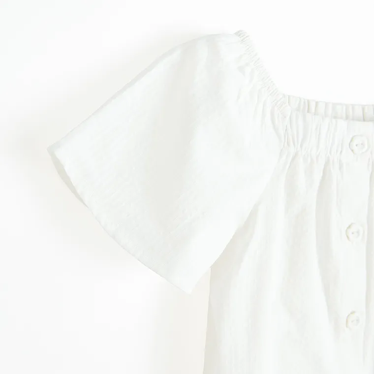 Cool Club, Bluza cu maneca scurta pentru fete, alb