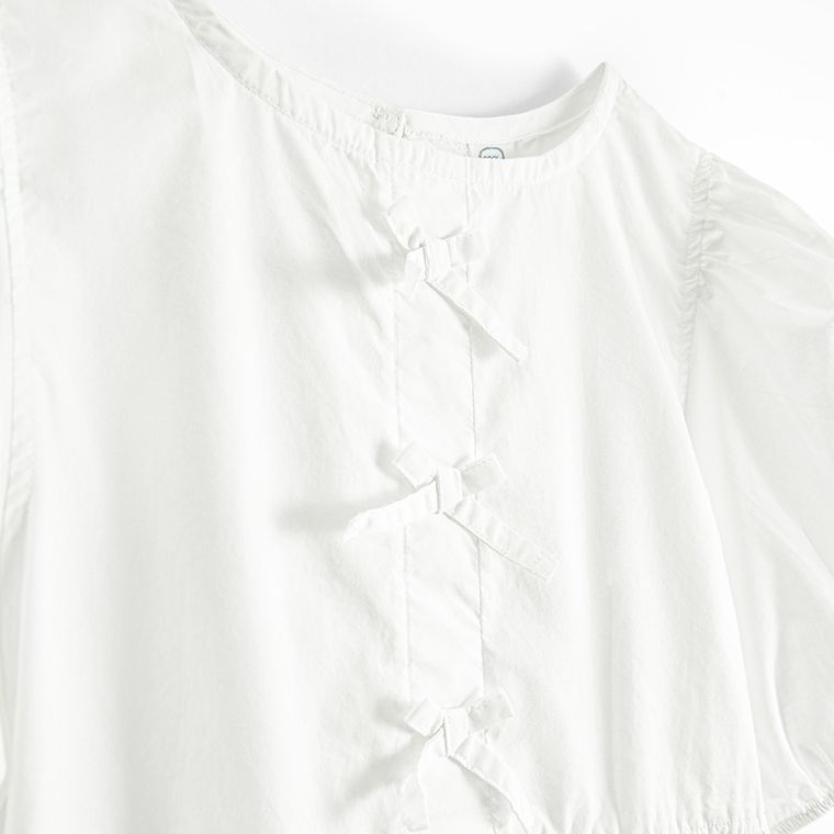 Cool Club, Bluza cu maneca scurta pentru fete, alb