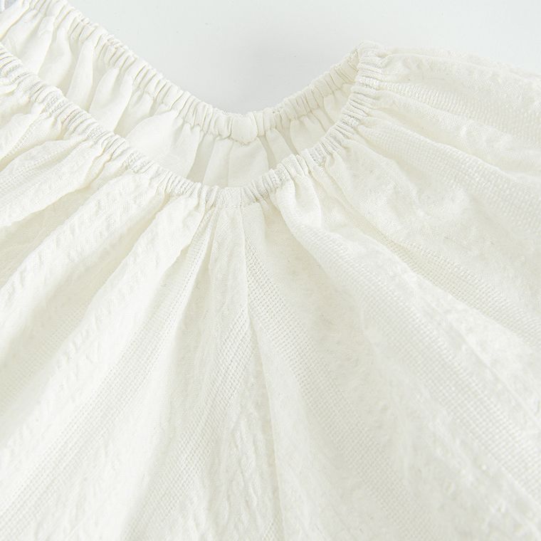 Cool Club, Bluza cu maneca scurta pentru fete, crop top, alb