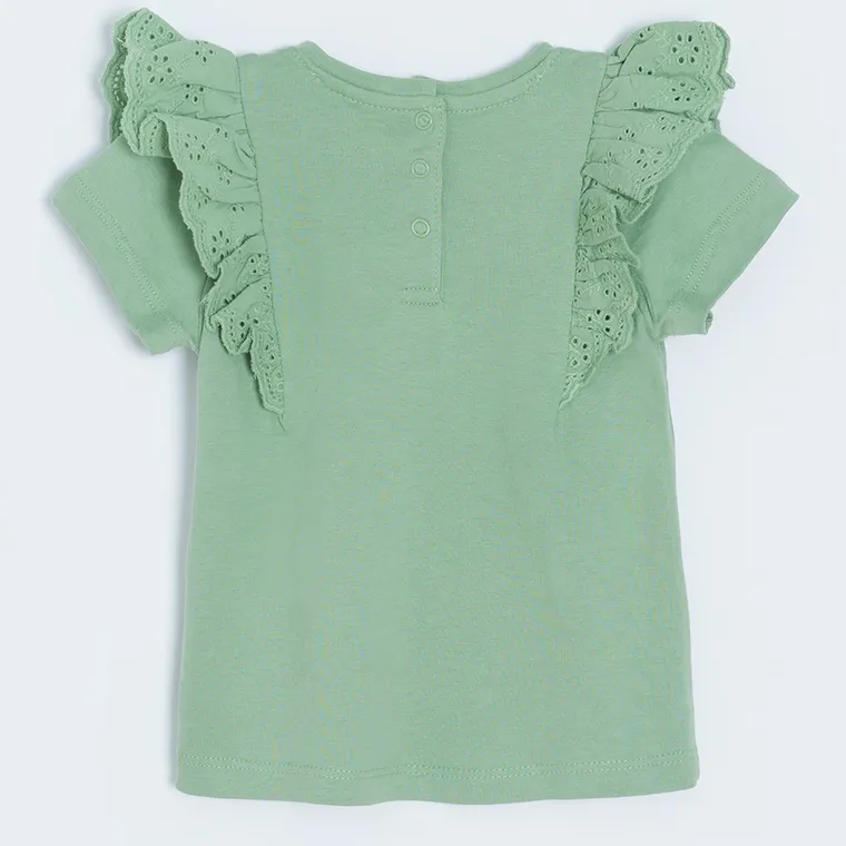 Cool Club, Bluza cu maneca scurta pentru fete, kaki