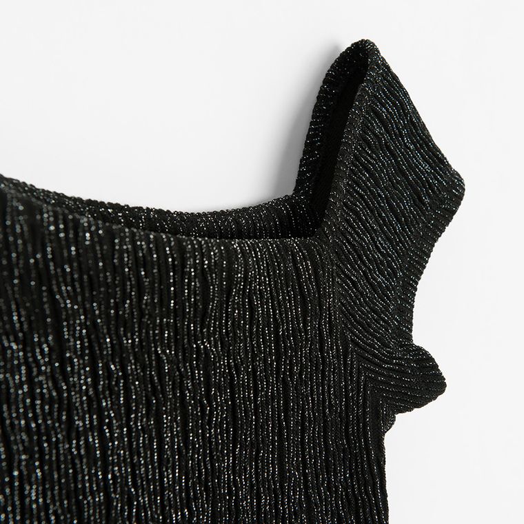 Cool Club, Bluza cu maneca scurta pentru fete, negru