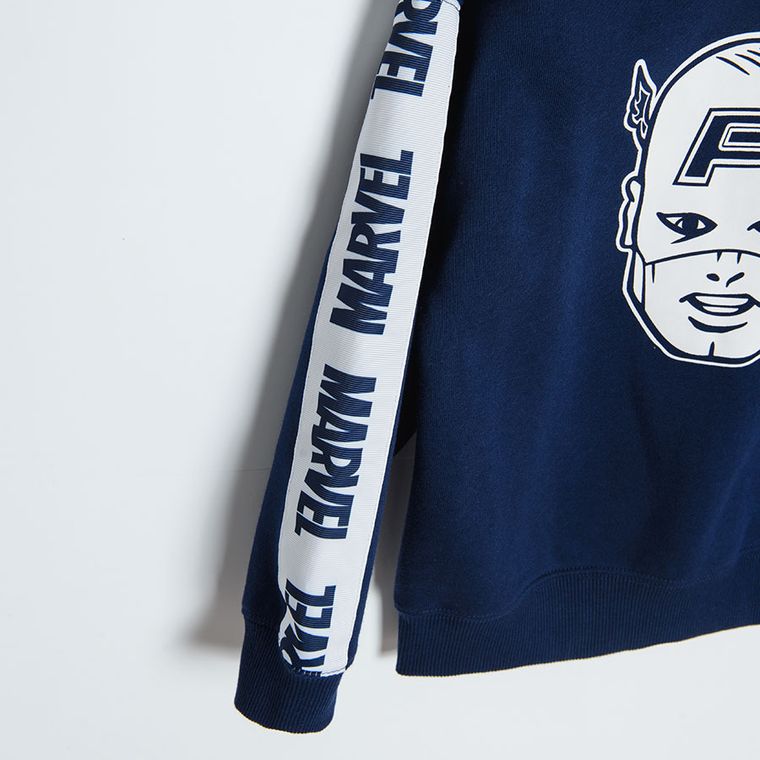 Cool Club, Bluza pentru baieti, bleumarin, imprimeu Marvel Super Heroes