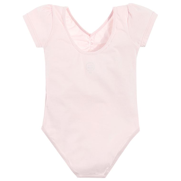 Cool Club, Body balet cu maneca scurta pentru fete, roz deschis