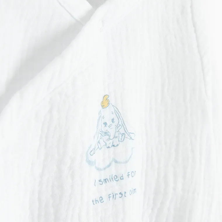 Cool Club, Body cu maneca lunga pentru baieti, muselina, mix, imprimeu Dumbo, set, 2 buc.