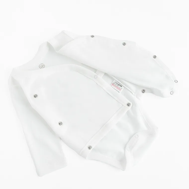 Cool Club, Body cu maneca lunga pentru bebelusi, alb, set, 5 buc.