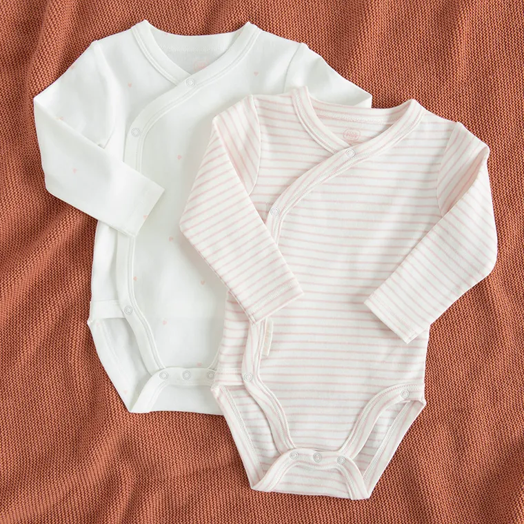 Cool Club, Body cu maneca lunga pentru fete, alb, set, 2 buc.