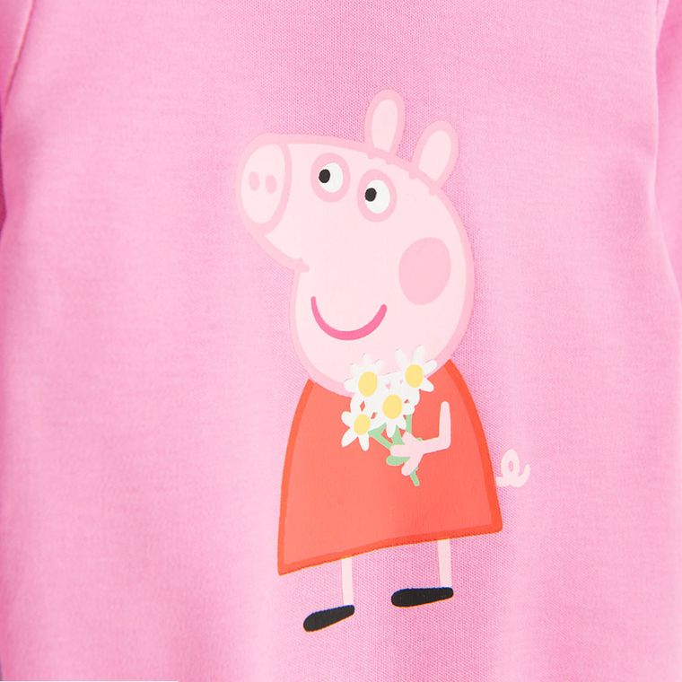 Cool Club, Body cu maneca lunga pentru fete, mix, imprimeu Peppa Pig, set, 3 buc.