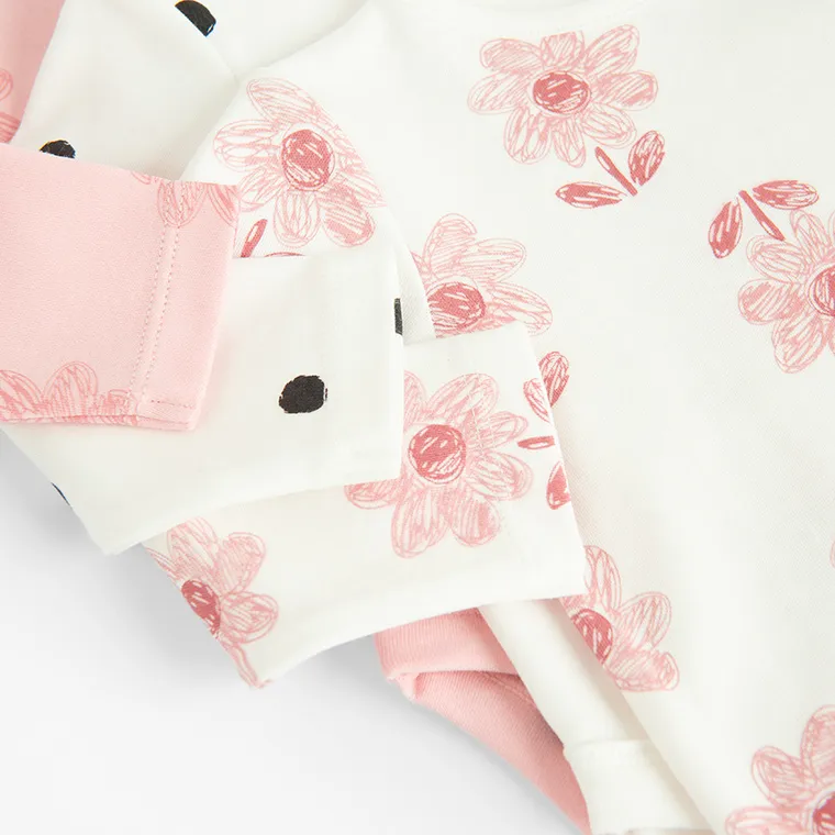 Cool Club, Body cu maneca lunga pentru fete, mix, set, 3 buc.