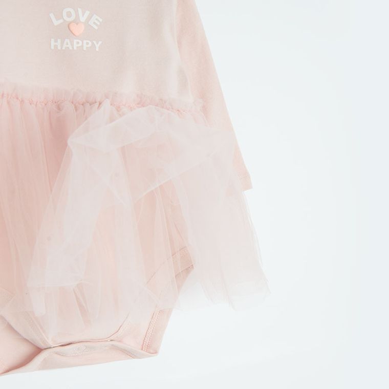 Cool Club, Body cu maneca lunga pentru fete, roz