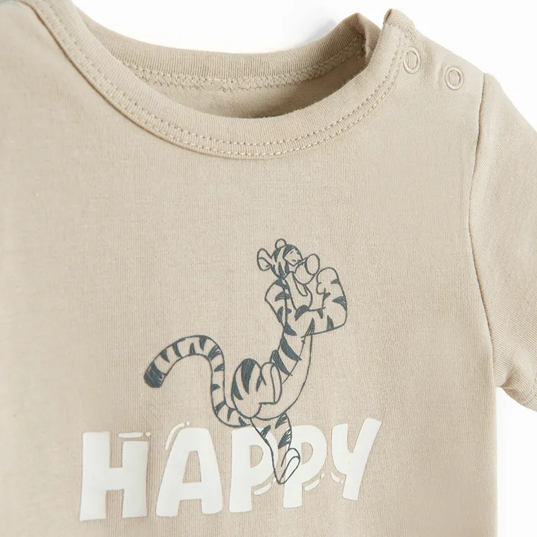 Cool Club, Body cu maneca scurta pentru baieti, mix, imprimeu Winnie the Pooh, set, 2 buc.