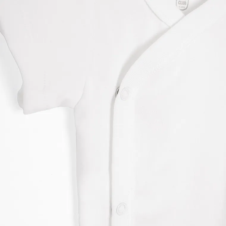 Cool Club, Body cu maneca scurta pentru bebelusi, alb, set, 5 buc.