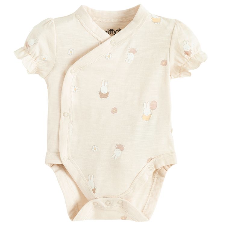 Cool Club, Body cu maneca scurta pentru fete, mix, set, 2 buc., imprimeu Miffy