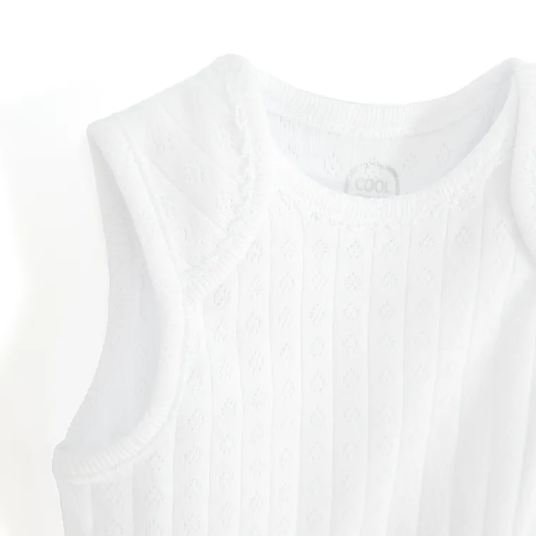 Cool Club, Body fara maneci pentru fete, alb, set, 3 buc.