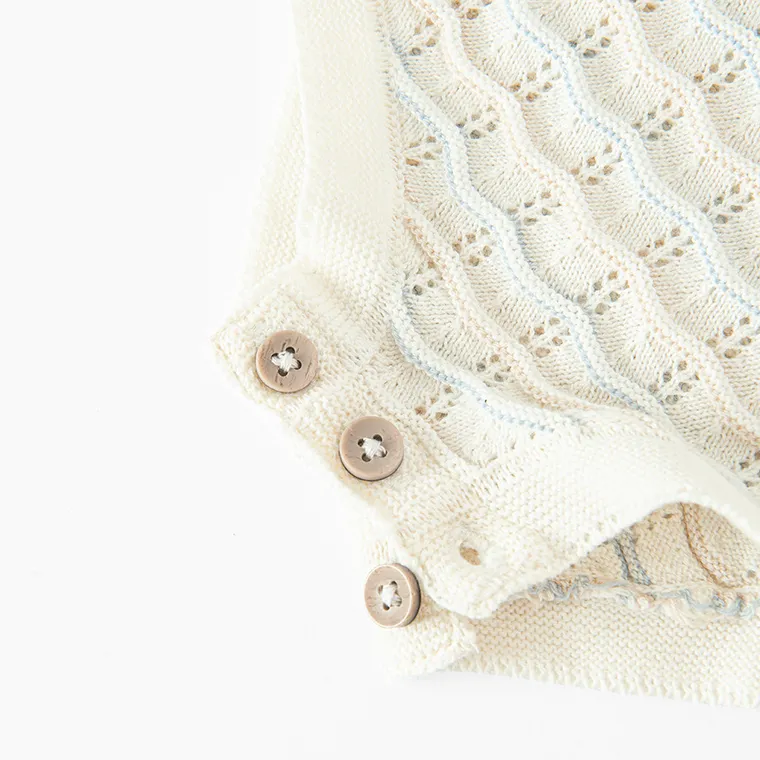 Cool Club, Body pentru baieti fara maneci, din tricot, bej