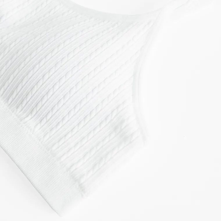 Cool Club, Bustiera pentru fete, alb, microfibra