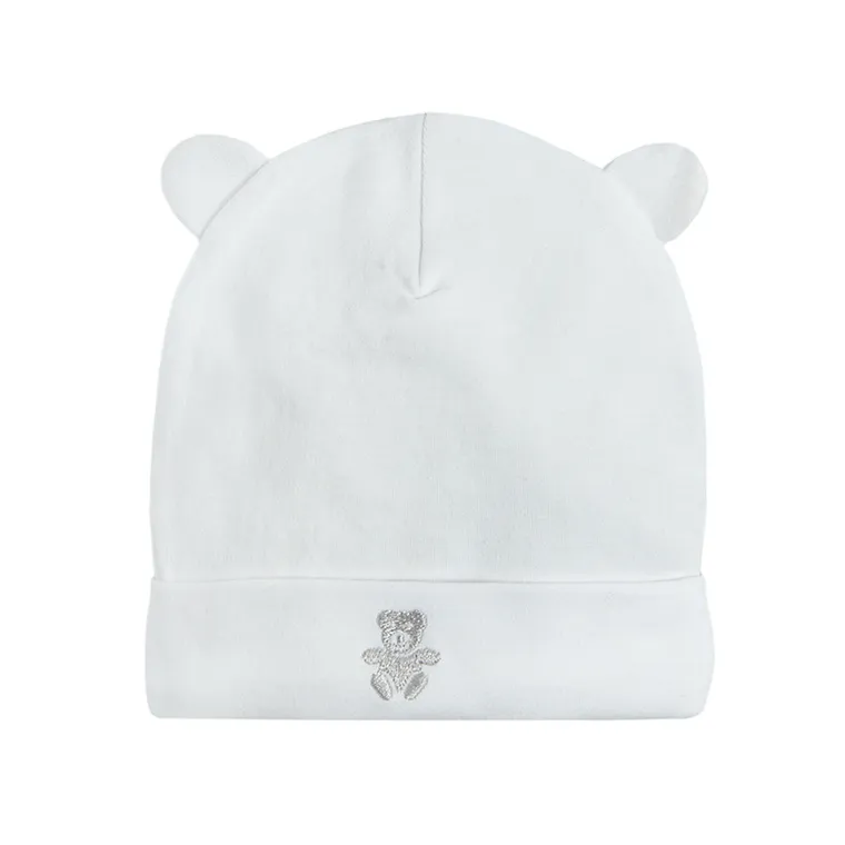 Cool Club, Caciula pentru bebelusi, alb, albastru deschis, set 2 buc.