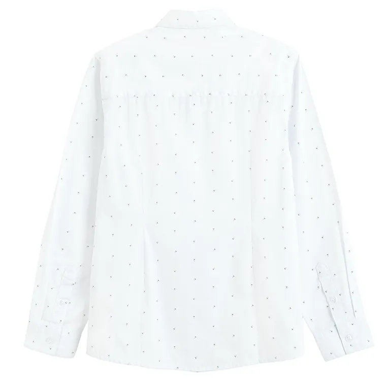 Cool Club, Camasa cu maneca lunga pentru baieti, alb