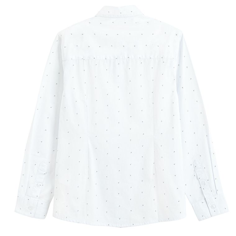Cool Club, Camasa cu maneca lunga pentru baieti, alb