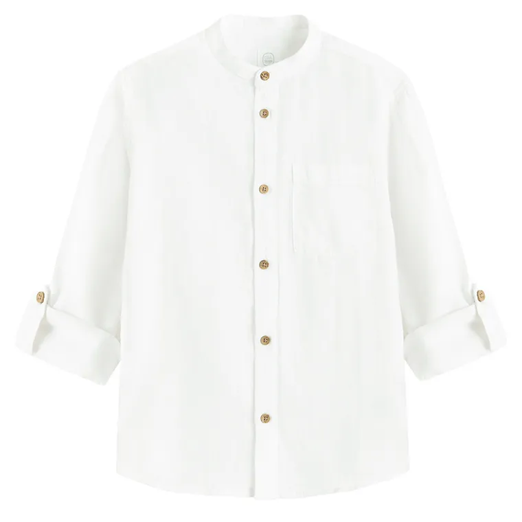 Cool Club, Camasa cu maneca lunga pentru baieti, cu in, regular, alb