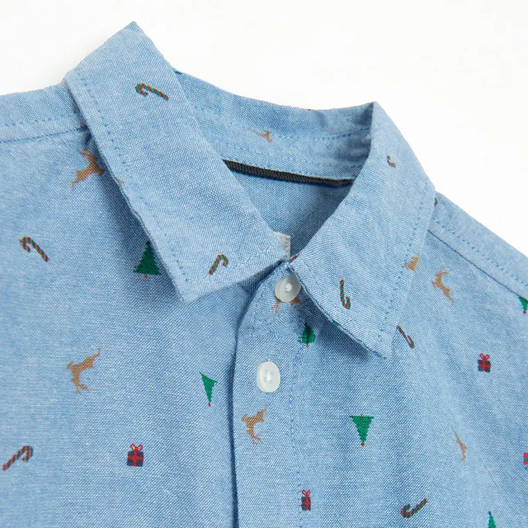 Cool Club, Camasa cu maneca lunga pentru baieti, regular, albastru