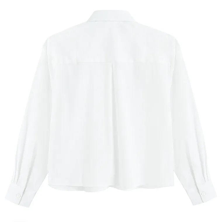 Cool Club, Camasa cu maneca lunga pentru fete, alb