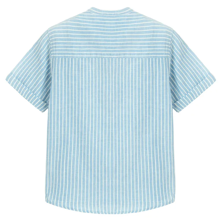 Cool Club, Camasa cu maneca scurta pentru baieti, cu in, regular, albastru