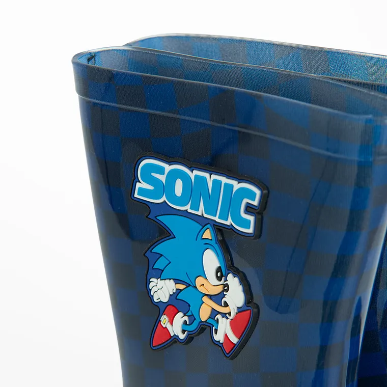 Cool Club, Cizme de cauciuc pentru baieti, albastru, imprimeu Sonic the Hedgehog