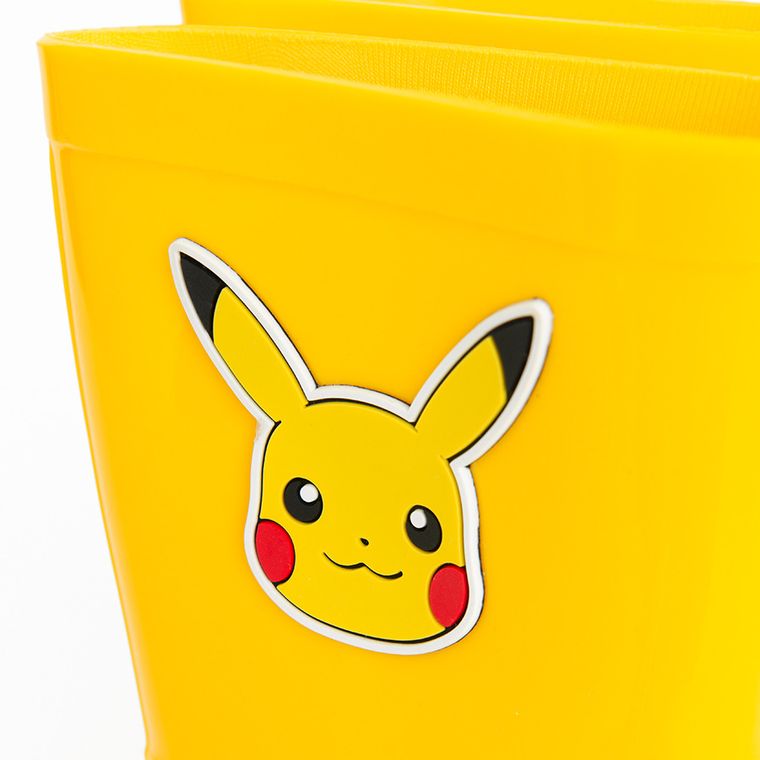 Cool Club, Cizme de cauciuc pentru baieti, galben, talpa Barefoot, imprimeu Pokemon