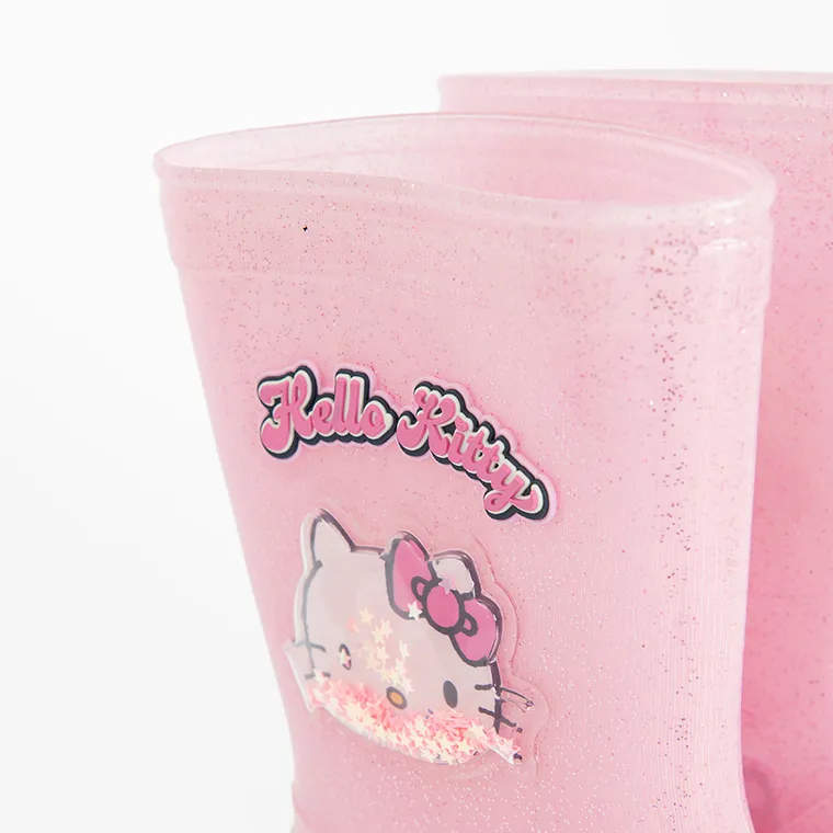 Cool Club, Cizme de cauciuc pentru fete, roz, imprimeu Hello Kitty