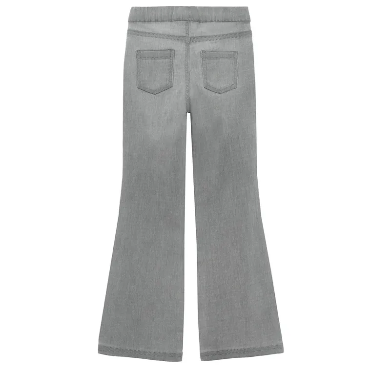Cool Club, Colanti denim pentru fete, croiala flare, gri