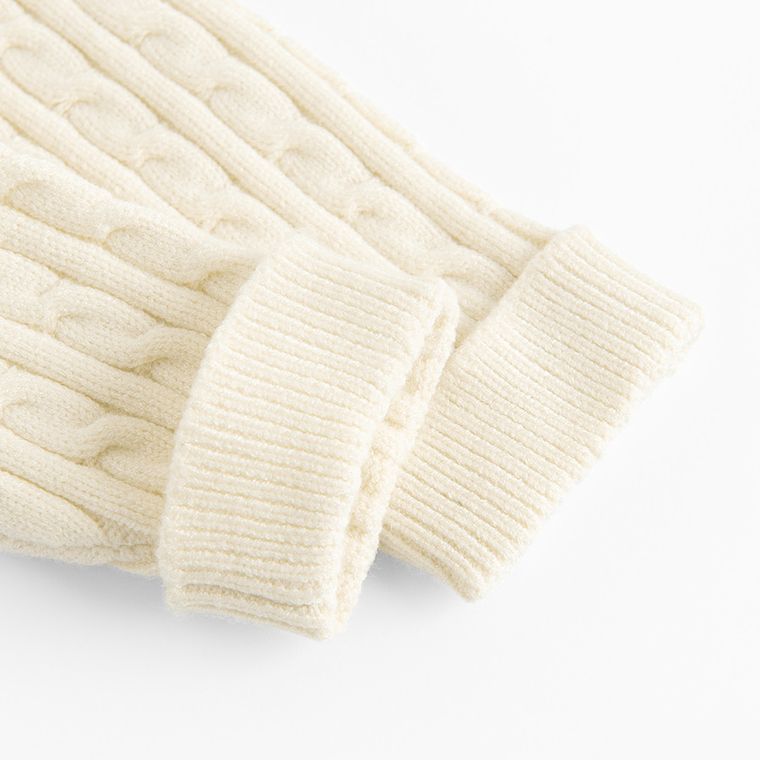 Cool Club, Colanti pentru fete, din tricot, alb