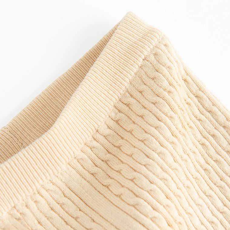 Cool Club, Colanti pentru fete, din tricot, bej