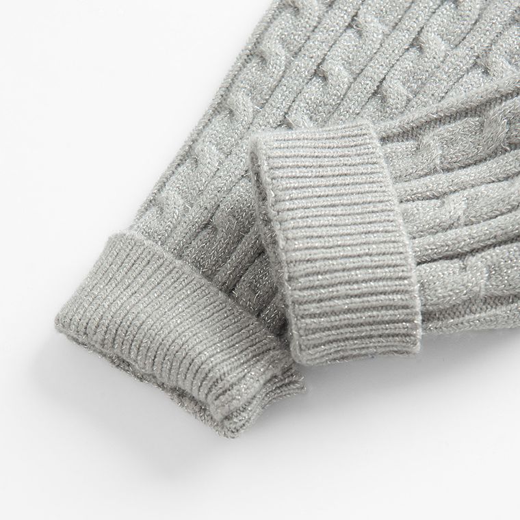 Cool Club, Colanti pentru fete, din tricot, gri