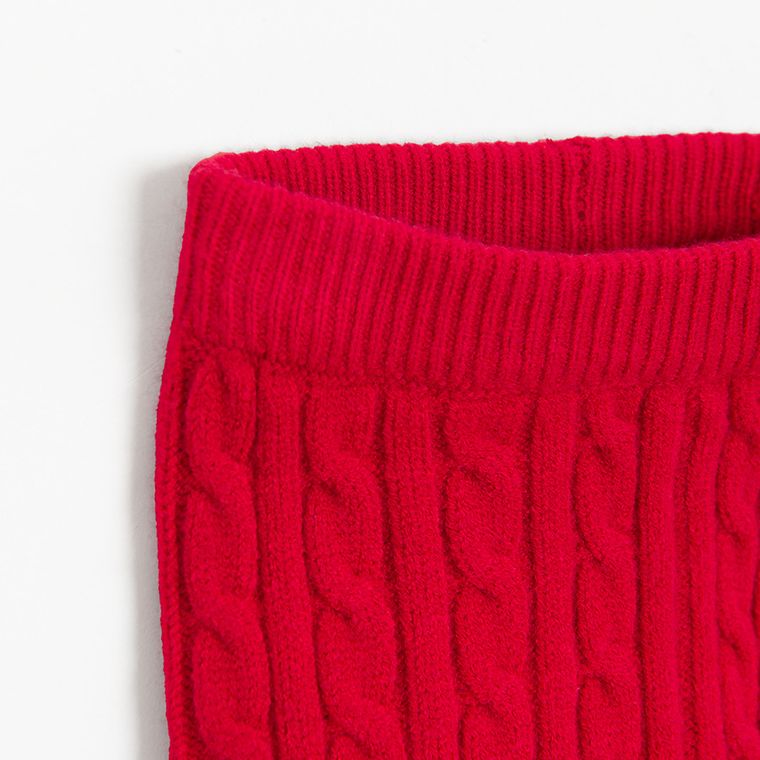 Cool Club, Colanti pentru fete, din tricot, rosu