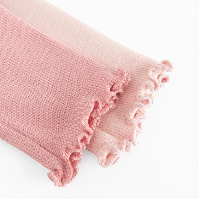 Cool Club, Colanti pentru fete, din tricot striat, roz, set, 2 buc.