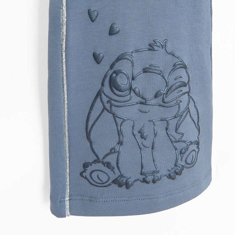Cool Club, Colanti pentru fete, flare, caldurosi, albastru, imprimeu Lilo si Stitch