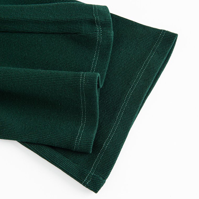 Cool Club, Colanti pentru fete, flare, din tricot striat, verde