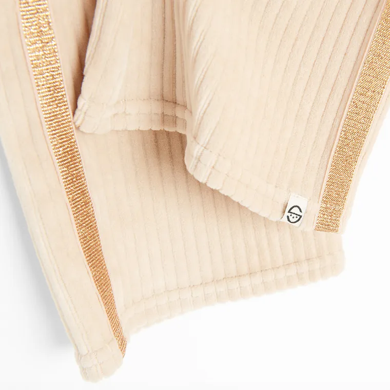 Cool Club, Colanti pentru fete, flare, velur, bej