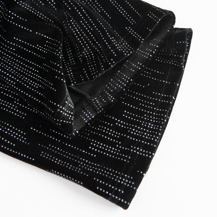 Cool Club, Colanti pentru fete, flare, velur, negru