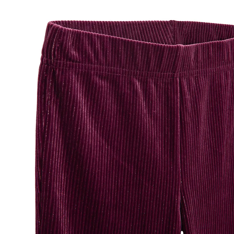 Cool Club, Colanti pentru fete, flare, velur, violet inchis