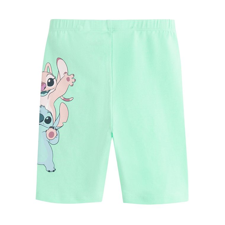 Cool Club, Colanti scurti pentru fete, turcoaz, imprimeu Lilo si Stitch